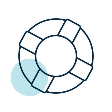 Yaşam halkası vektör simgesi. Can kurtaran sembolü. Hayat kurtarma işareti. Güvenlik işareti. Web sitenizin tasarımı için grafik sembolü, logo, uygulama, UI