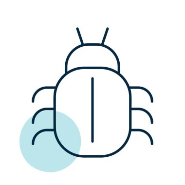 Yazılım veya program hata vektörü simgesi. Güvenlik işareti. Web sitenizin tasarımı için grafik sembolü, logo, uygulama, UI