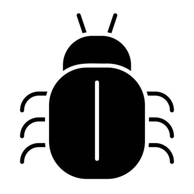 Yazılım veya program hata vektörü simgesi. Güvenlik işareti. Web sitenizin tasarımı için grafik sembolü, logo, uygulama, UI