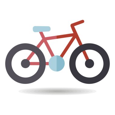 Bisiklet vektörü izole edilmiş simgesi. Kamp tabelası. Seyahat ve turizm web sitesi ve uygulama tasarımı, logo, uygulama, UI için grafik sembolü