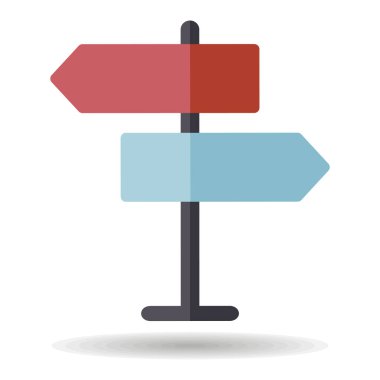 İşaret direği vektörü izole edilmiş simge. Navigasyon işareti. Seyahat ve turizm web sitesi ve uygulama tasarımı, logo, uygulama, UI için grafik sembolü
