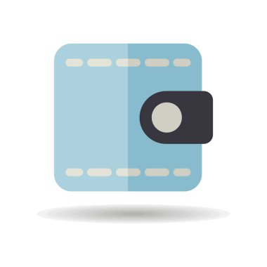 Cüzdan izole edilmiş vektör simgesi. Web sitesi ve uygulama tasarımı için grafik sembolü, logo, uygulama, UI