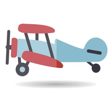 Hafif uçak vektörü ikonu izole etti. Seyahat ve turizm web sitesi ve uygulama tasarımı, logo, uygulama, UI için grafik sembolü