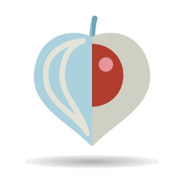 Physalis dutları izole edilmiş tasarım vektör simgesi. Gıda ve içecek web sitesi için grafik sembolü, uygulama tasarımı, mobil uygulamalar ve yazdırma ortamı, logo, UI