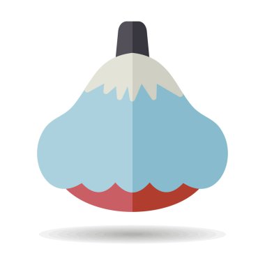 Patypan kabağı ya da Passon izole vektör ikonu. Sebze işareti. Gıda ve içecek web sitesi için grafik sembolü, uygulama tasarımı, mobil uygulamalar ve yazdırma ortamı, logo, UI