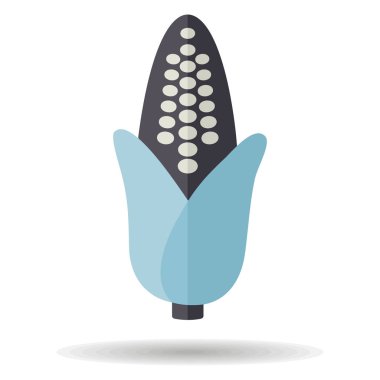 Mısır koçanı izole vektör simgesi. Sebze işareti. Gıda ve içecek web sitesi için grafik sembolü, uygulama tasarımı, mobil uygulamalar ve yazdırma ortamı, logo, UI