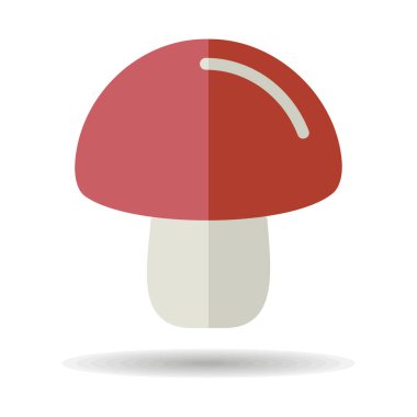 Mantar şampiyonu izole vektör ikonu. Sebze işareti. Gıda ve içecek web sitesi için grafik sembolü, uygulama tasarımı, mobil uygulamalar ve yazdırma ortamı, logo, UI