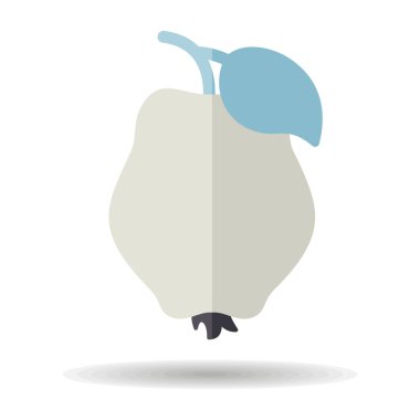 Quince vector icon. Graph symbol for food and drinks web site, apps design, mobile apps and print media, logo, UI