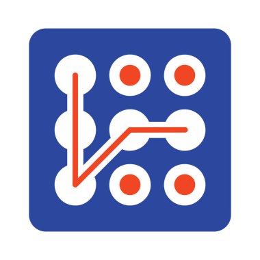 Kalıp vektör simgesini kilitle. Akıllı telefon şifre sembolü elle giriliyor. Güvenlik işareti. Web sitenizin tasarımı için grafik sembolü, logo, uygulama, UI