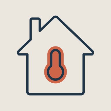 Anahtar deliği olan ev vektör simgesi. Anahtar deliği sembollü ev güvenliği kilidi. Güvenlik işareti. Web sitenizin tasarımı için grafik sembolü, logo, uygulama, UI