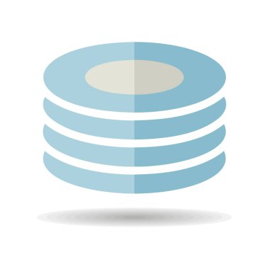 Tabaklar, tabak taşıyıcı ikonu. Mutfak aletleri. Yemek pişirme web sitesi tasarımı, logo, uygulama, Ui için grafik sembolü