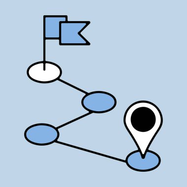 Yönlendirme vektörü izole edilmiş simgesi. Navigasyon işareti. Seyahat ve turizm web sitesi ve uygulama tasarımı, logo, uygulama, UI için grafik sembolü