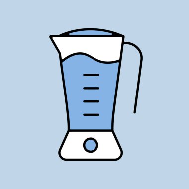 Elektrik karıştırıcı vektör simgesi. Mutfak aletleri. Yemek pişirme web sitesi tasarımı, logo, uygulama, Ui için grafik sembolü