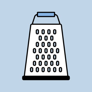 Grater vektör simgesi. Mutfak aletleri. Yemek pişirme web sitesi tasarımı, logo, uygulama, Ui için grafik sembolü