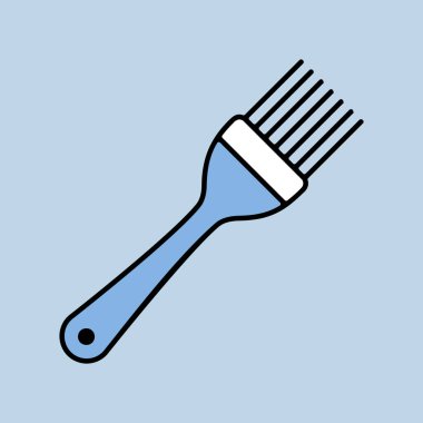 Silikon pişirme fırçası vektör simgesi. Mutfak aletleri. Yemek pişirme web sitesi tasarımı, logo, uygulama, UI için grafik sembolü