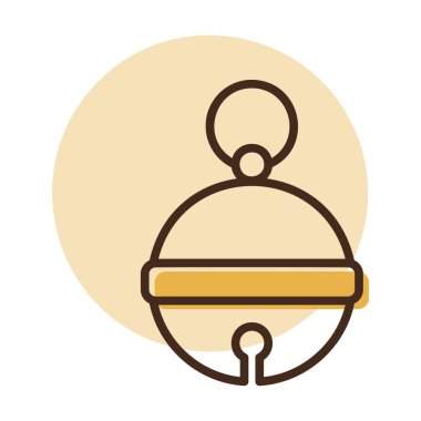 Noel çan ikonu. Kış işareti. Olay ve tatil web sitesi için grafik sembolü ve uygulama tasarımı, logo, uygulama, UI