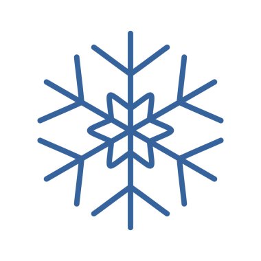 Kar Tanesi vektör simgesi. Kış işareti. Olay ve tatil web sitesi için grafik sembolü ve uygulama tasarımı, logo, uygulama, UI