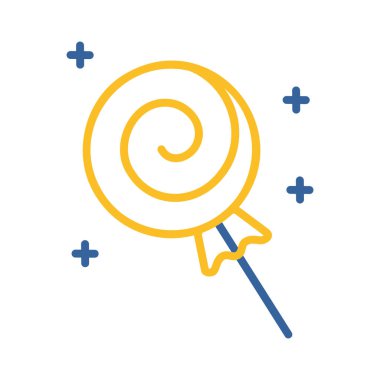 Lolipop tatlandırıcı vektör ikonu. Kış işareti. Olay ve tatil web sitesi için grafik sembolü ve uygulama tasarımı, logo, uygulama, UI