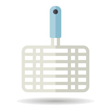 Barbekü, ızgara çelik ızgara hattı ikonu. Yemek pişirme web sitesi ve uygulama tasarımı, logo, uygulama, UI için grafik sembolü