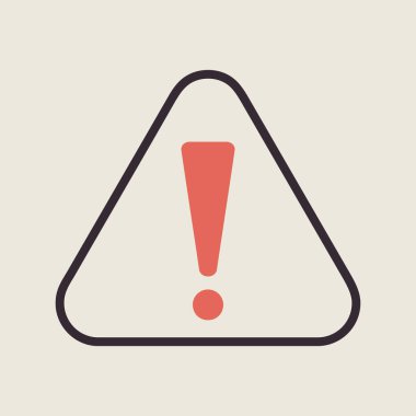 Ünlem işareti vektör simgesi ile dikkat işareti. Risk işareti. Tehlike sembolü. Güvenlik işareti. Web sitenizin tasarımı için grafik sembolü, logo, uygulama, UI