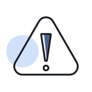 Ünlem işareti vektör simgesi ile dikkat işareti. Risk işareti. Tehlike sembolü. Güvenlik işareti. Web sitenizin tasarımı için grafik sembolü, logo, uygulama, UI