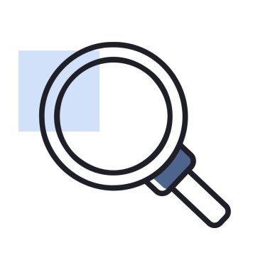 Büyütme cam vektör simgesi. Güvenlik işareti. Web sitenizin tasarımı için grafik sembolü, logo, uygulama, UI