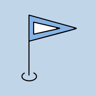 Bayrak GPS pin vektörü izole edilmiş simgesi. Navigasyon işareti. Seyahat ve turizm web sitesi ve uygulama tasarımı, logo, uygulama, UI için grafik sembolü