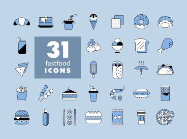 Fast food, Food Court vektör düz ikonu. Yemek pişirme web sitesi ve uygulama tasarımı, logo, uygulama, UI için grafik sembolü