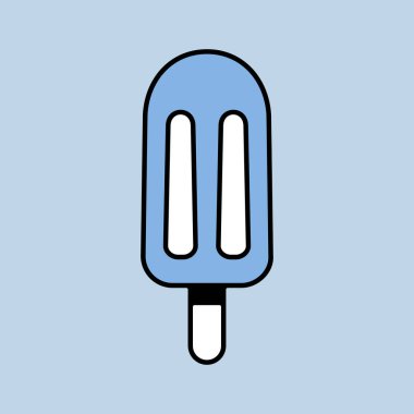 Dondurma vektör simgesi. Fast food burcu. Yemek pişirme web sitesi ve uygulama tasarımı, logo, uygulama, UI için grafik sembolü