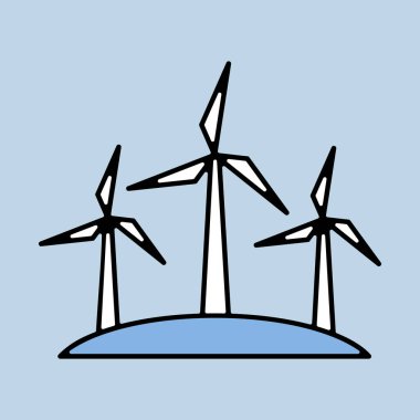 Yel değirmeni ikonu. Tarım işareti. Web sitenizin tasarımı için grafik sembolü, logo, uygulama, UI. Vektör illüstrasyonu, EPS10.