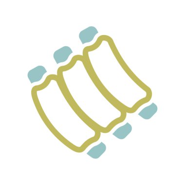 Ribs food meat vector isolated icon. Farm animal sign. Graph symbol for your web site design, logo, app, UI