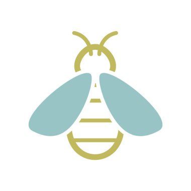 Bal arısı izole ikonu. Çiftlik hayvanı işareti. Web sitenizin tasarımı için grafik sembolü, logo, uygulama, UI. Vektör illüstrasyonu