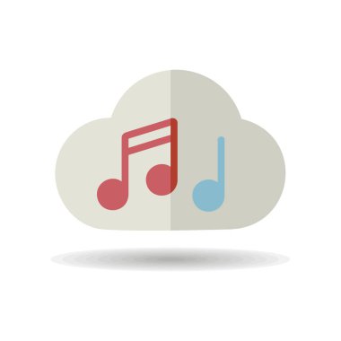 Müzik notası ses vektörü izole edilmiş ikon. Müzik işareti. Müzik ve ses web sitesi için grafik sembolü ve uygulama tasarımı, logo, uygulama, UI