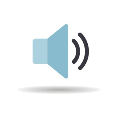 Orta ses müzik vektör simgesi. Müzik ve ses web sitesi için grafik sembolü ve uygulama tasarımı, logo, uygulama, UI