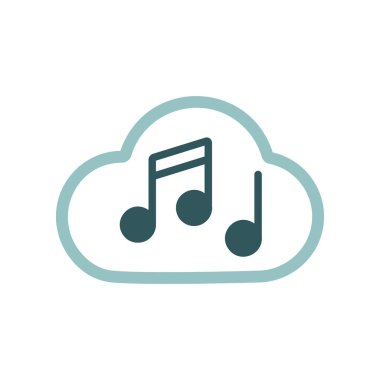 Müzik notası ses vektörü izole edilmiş ikon. Müzik işareti. Müzik ve ses web sitesi için grafik sembolü ve uygulama tasarımı, logo, uygulama, UI