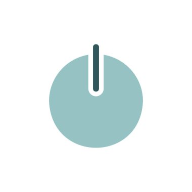 Güç düğmesi vektörü izole edilmiş simge. Müzik ve ses web sitesi için grafik sembolü ve uygulama tasarımı, logo, uygulama, UI