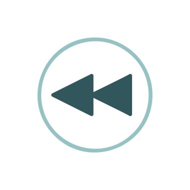 Önceki parça düğmesi vektör düz izole simgesini oynat. Müzik ve ses web sitesi için grafik sembolü ve uygulama tasarımı, logo, uygulama, UI