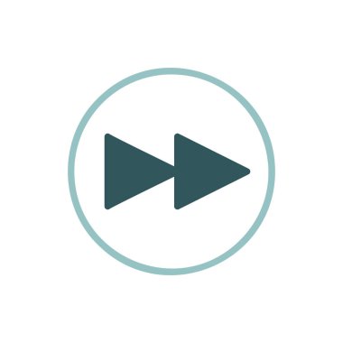 Sonraki parça düğmesi vektör simgesini oynat. Müzik ve ses web sitesi için grafik sembolü ve uygulama tasarımı, logo, uygulama, UI
