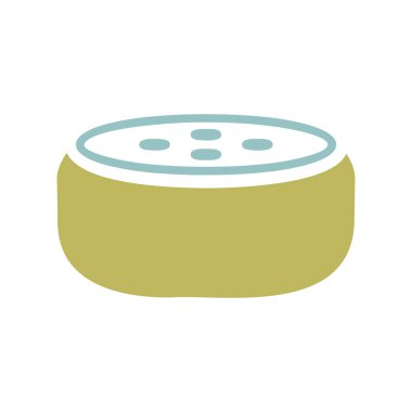 Ses tanıma vektör simgesine sahip küçük akıllı konuşmacı. Müzik ve ses web sitesi için grafik sembolü ve uygulama tasarımı, logo, uygulama, UI