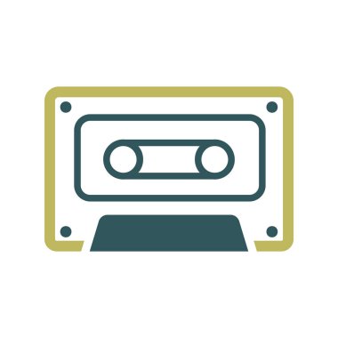 Ses kaseti vektörü izole edilmiş simge. Müzik işareti. Müzik ve ses web sitesi için grafik sembolü ve uygulama tasarımı, logo, uygulama, UI