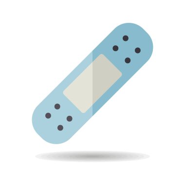 Yapışkan alçı vektör ikonu izole edildi. İlaç ve sağlık sigortası, tıbbi destek işareti. Tıbbi web sitesi ve uygulama tasarımı için grafik sembolü, logo, uygulama, UI