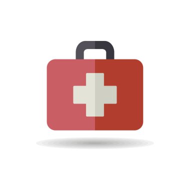 İlk yardım çocuk vektör ikonu izole. İlaç ve sağlık sigortası, tıbbi destek işareti. Tıbbi web sitesi ve uygulama tasarımı için grafik sembolü, logo, uygulama, UI
