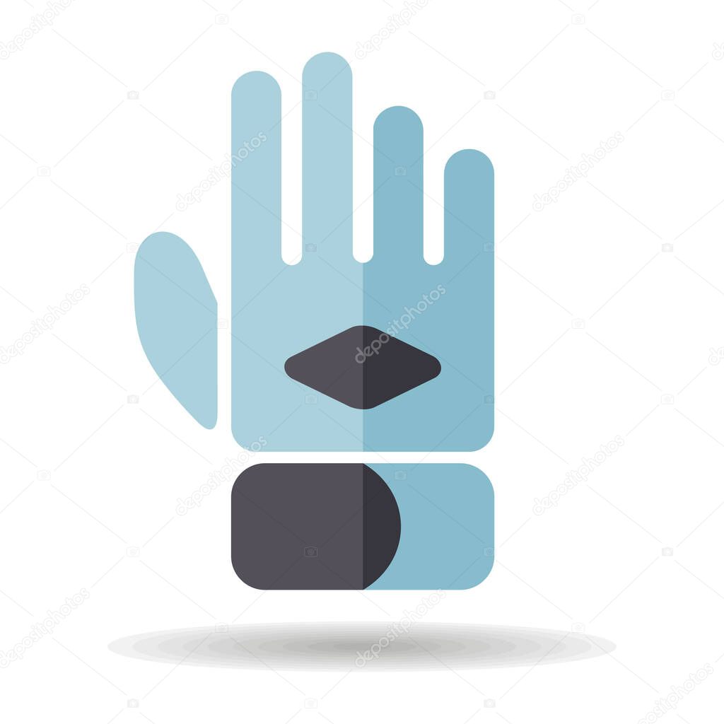 Work glove vector icon. Construction, repair and building. Graph symbol for your web site design, logo, app, UI