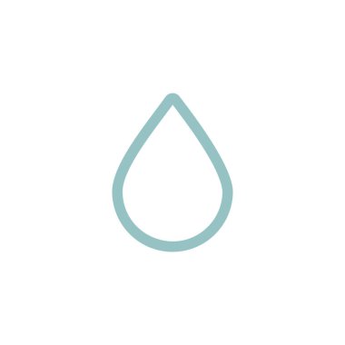 Su vektör simgesini bırak. Meteoroloji işareti. Seyahat, turizm ve hava durumu web sitesi ve uygulama tasarımı, logo, uygulama, UI için grafik sembolü