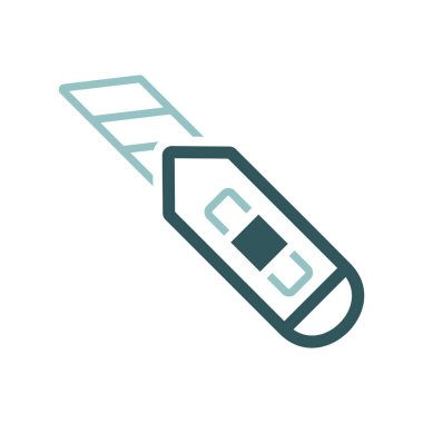 İnşaat amaçlı bıçak vektör ikonu. İnşaat, onarım ve inşaat. Web sitenizin tasarımı için grafik sembolü, logo, uygulama, UI