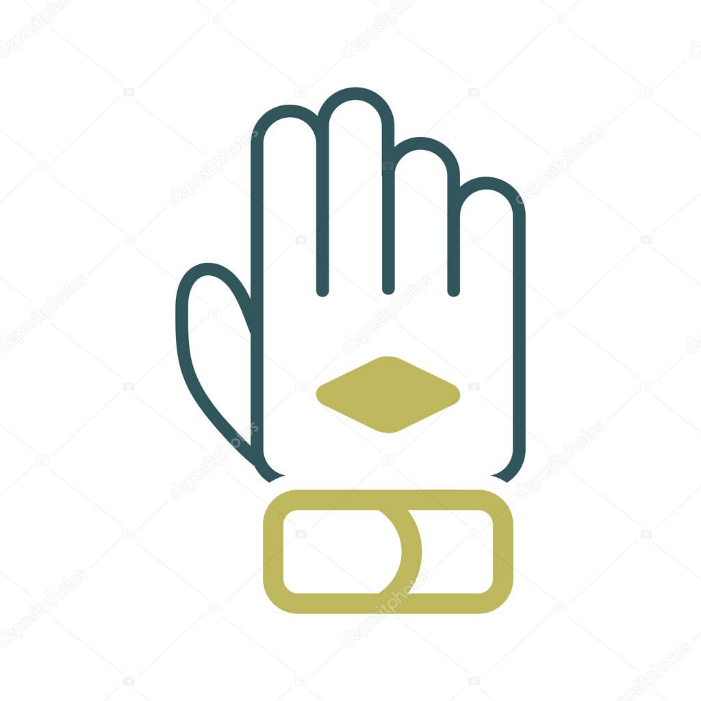 Work glove vector icon. Construction, repair and building. Graph symbol for your web site design, logo, app, UI