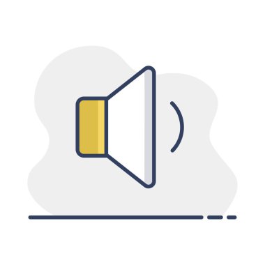 Minimum ses müzik vektörü simgesi. Müzik ve ses web sitesi için grafik sembolü ve uygulama tasarımı, logo, uygulama, UI