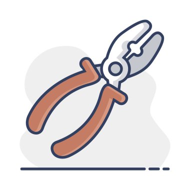 Kerpeten vektör düz simgesi. İnşaat, onarım ve inşaat. Web sitenizin tasarımı için grafik sembolü, logo, uygulama, UI