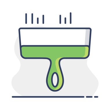 Macun bıçağı vektör simgesi. İnşaat, onarım ve inşaat. Web sitenizin tasarımı için grafik sembolü, logo, uygulama, UI