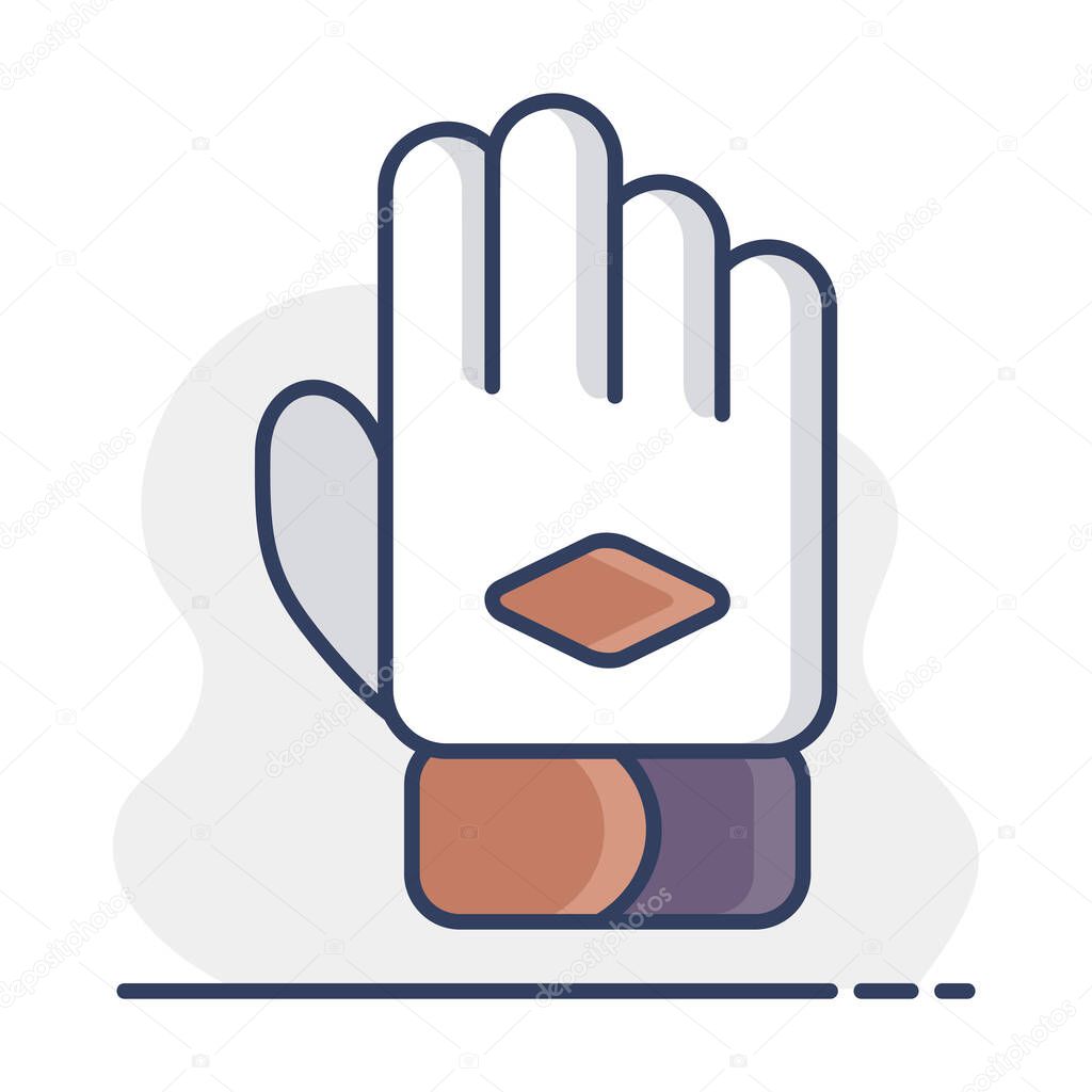Work glove vector icon. Construction, repair and building. Graph symbol for your web site design, logo, app, UI
